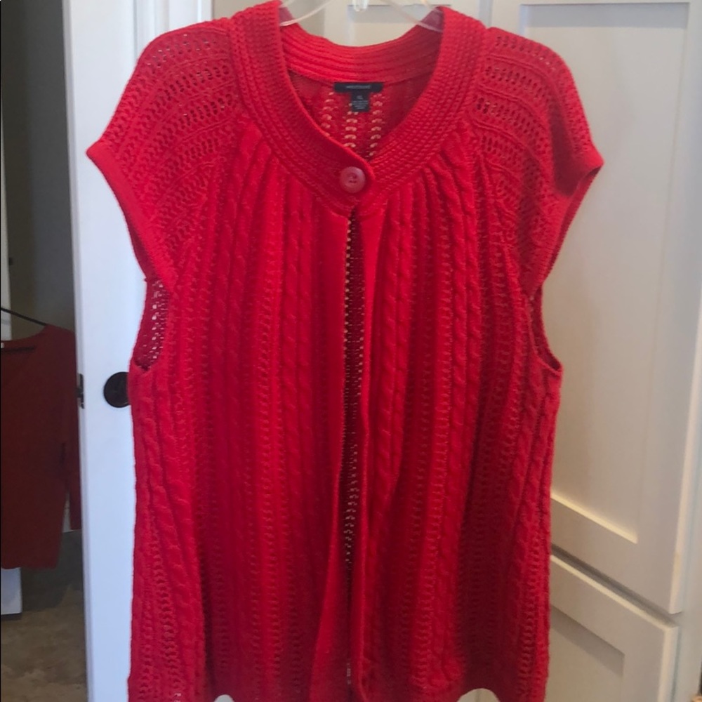 Sweater vest—open front